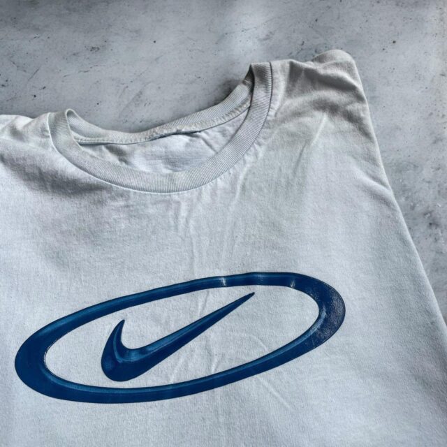 Men's Vintage Baby Blue Nike Tshirt - XL