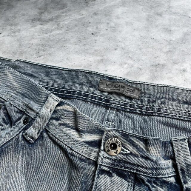 Vintage Y2K Voi Jeans Mens Utility Denim Cargo Shorts - 36"