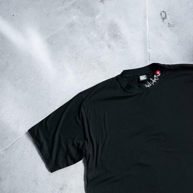 Mens Black Y2K Quiksilver Tshirt - XL
