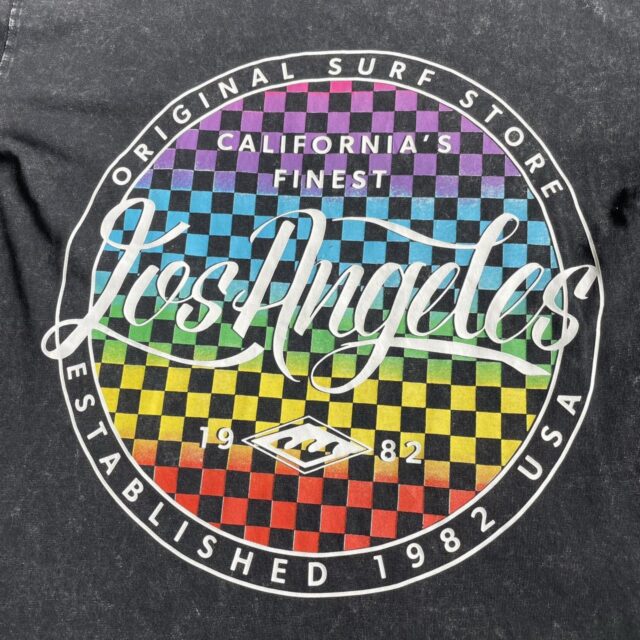 Mens Black Y2K Surf Graphic Print Tshirt - M