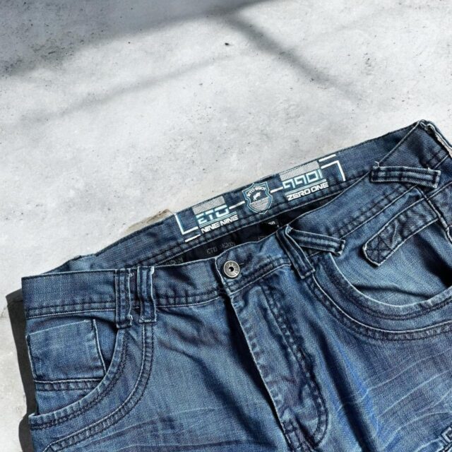 Mens Vintage Baggy Y2K Cargo Jeans - 36"