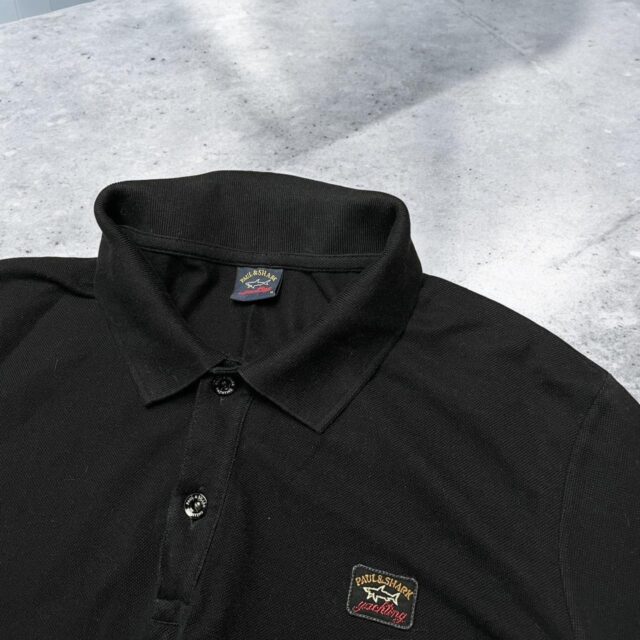 Vintage Mens Paul & Shark Long Sleeved Polo Shirt - M