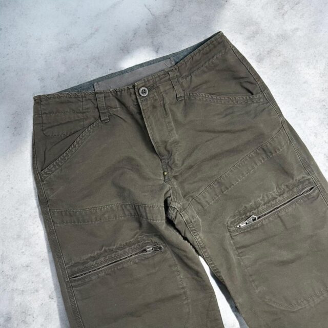 Mens Vintage Baggy Y2K Khaki Gap Cargo Jeans - 30"
