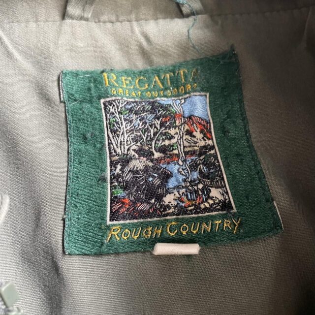 Mens Vintage Khaki Cargo Utility Gilet Jacket - M