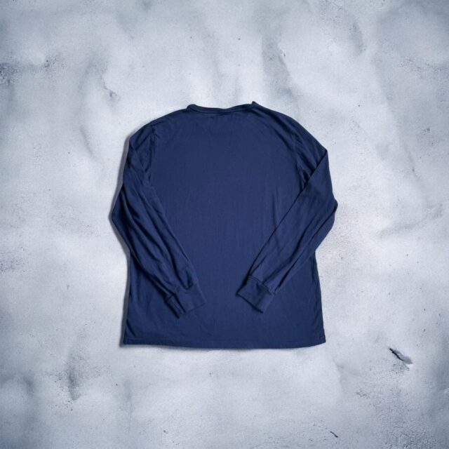 Men's Navy Blue Ralph Lauren Long Sleeved Top - L