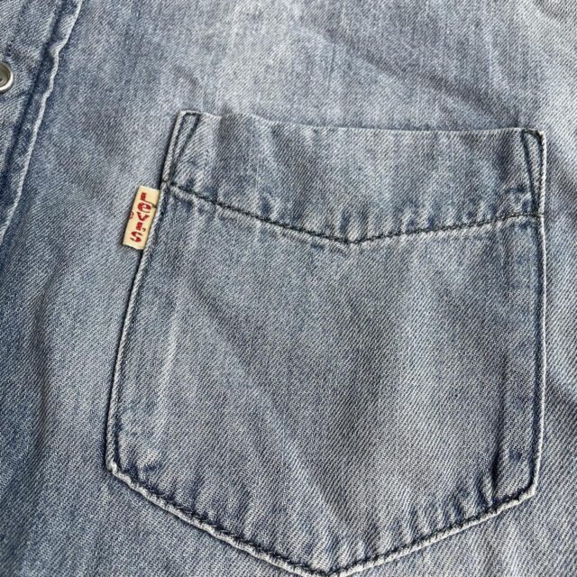 Vintage Mens Levis Denim Shirt - L