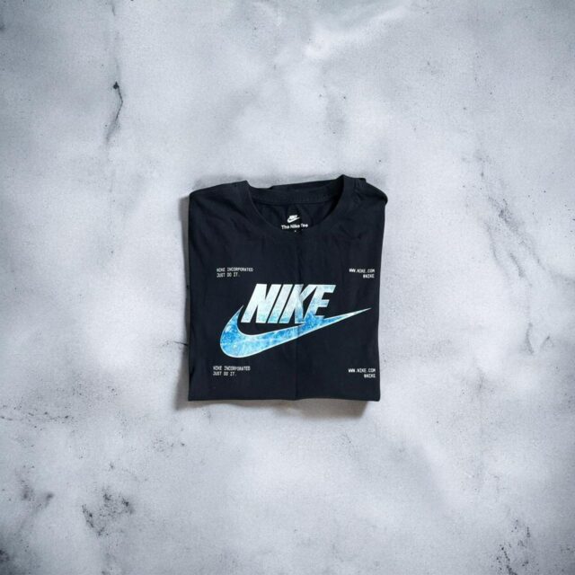 Men's Black Nike Spell Out Tshirt - M