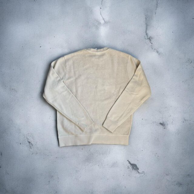 Men's Cream Nike Embroidered Spell Out Sweatshirt - M