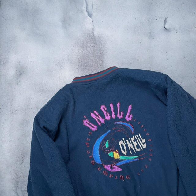 Vintage Mens O'Neill 90s Zip Up Fleece Bomber Jacket - XL