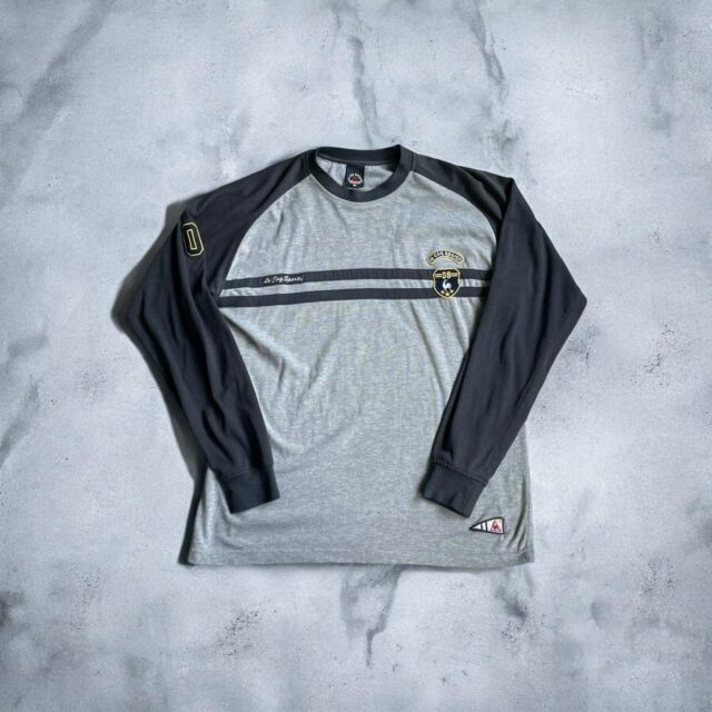 Men's Vintage Le Coq Sportif Long Sleeved Varsity Top - L