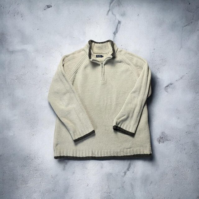 Vintage Y2K Peter Storm Quarter Zip Fleece Jumper - XL