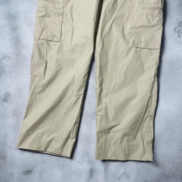 Mens Baggy Y2K Beige Cargo Pants - 34"