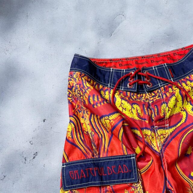 Vintage Y2K Dragonfly Grateful Dead Board Shorts - 28"