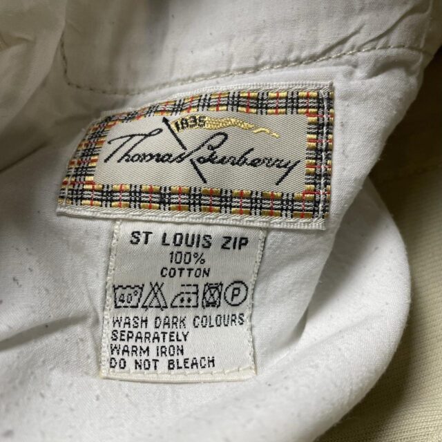 Mens Vintage Thomas Burberry Cream Jeans - 36"