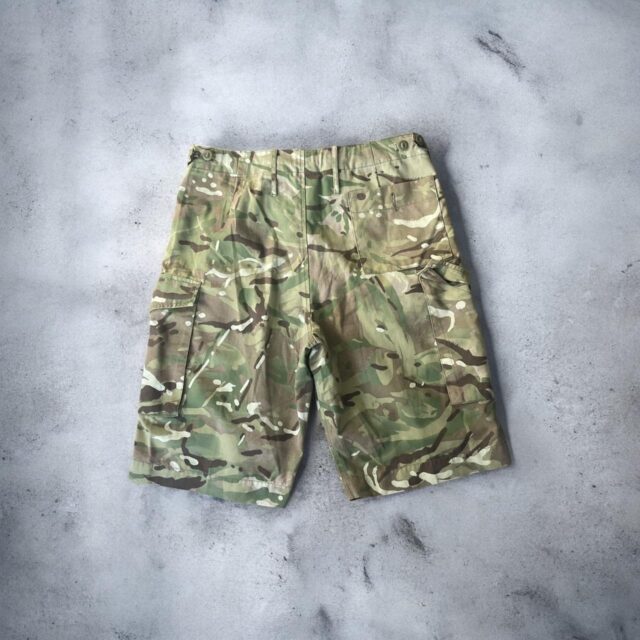 Vintage Mens Camo Utility Cargo Shorts - 34"
