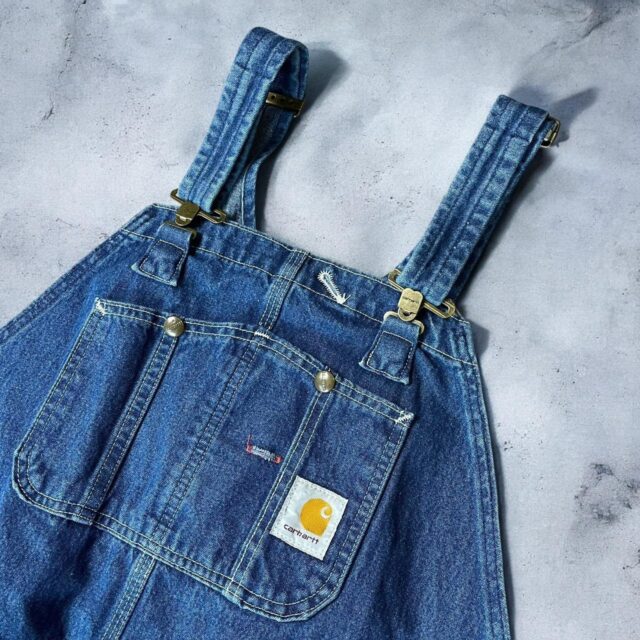 Vintage Blue Denim Carhartt Dungarees - 44"