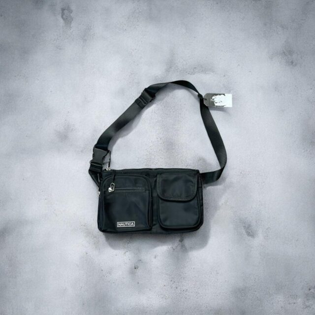 Black Unisex Nautica Bum Bag
