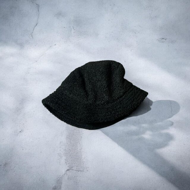 Black Unisex Fuzzy Iets Frans Urban Ouffitters Bucket Hat