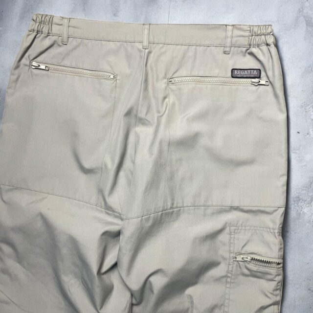 Vintage Mens Beige Cargo Pants - 34"