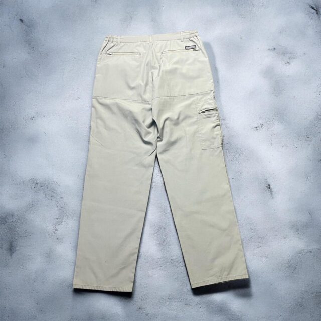 Vintage Mens Beige Cargo Pants - 34"