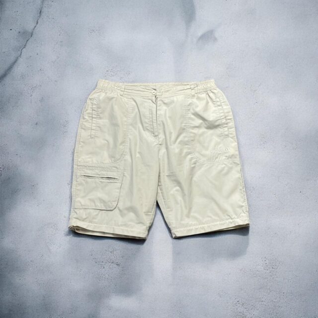 Vintage Y2K Mens Beige Cargo Shorts - 34"