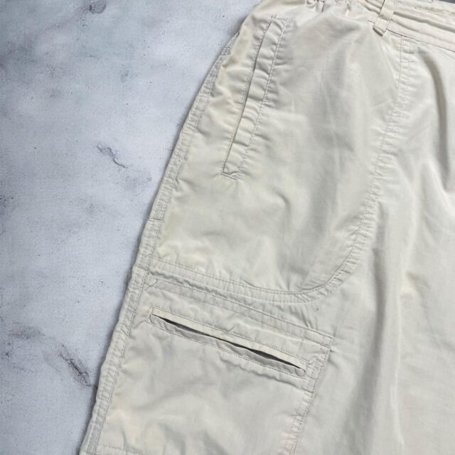 Vintage Y2K Mens Beige Cargo Shorts - 34"