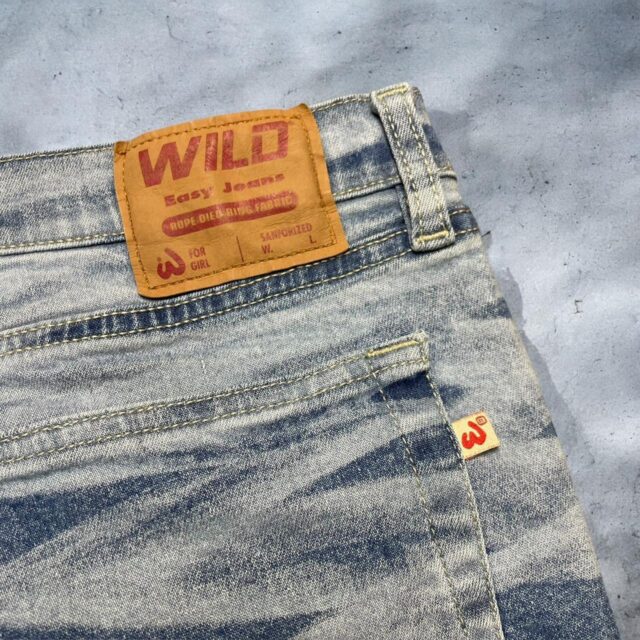 Vintage Y2K Baggy Striped Jeans - 32"
