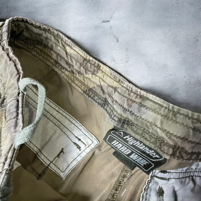 Vintage Khaki Camo Cargo Trousers - 36"