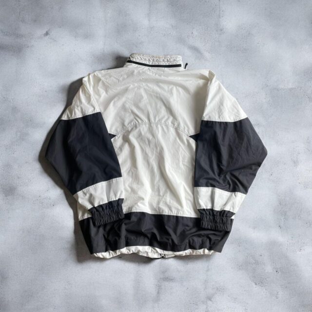 Vintage Monochrome Showerproof Windbreaker Bomber Jacket -XL