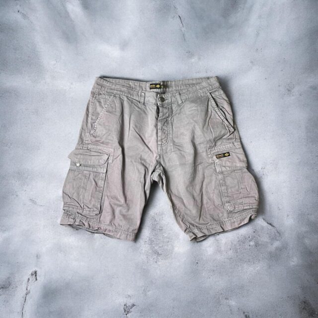 Vintage Y2K Mens Bench Grey Utility Cargo Shorts - 36"