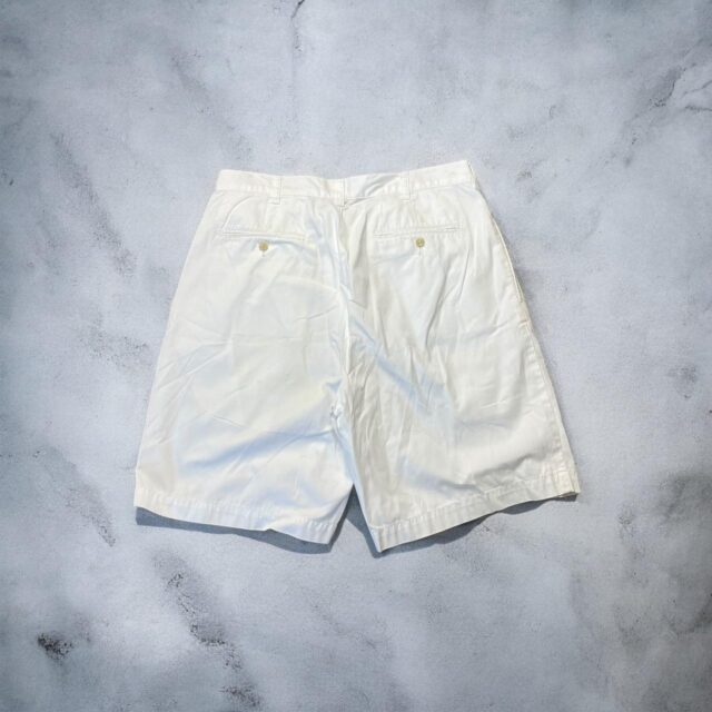 Vintage Y2K Mens White Ralph Lauren Chino Shorts - 34"