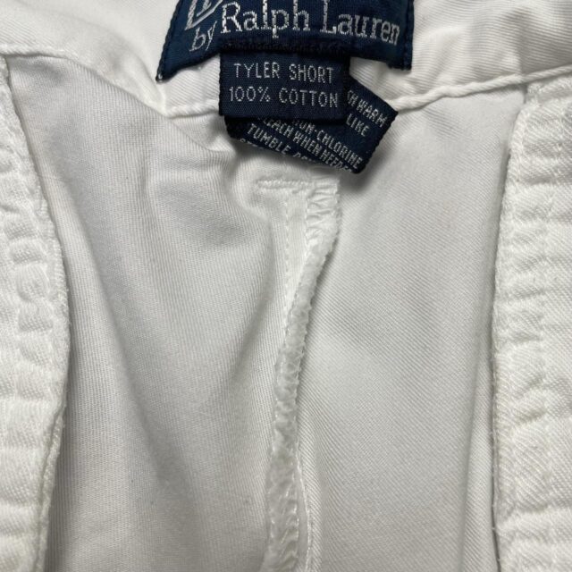 Vintage Y2K Mens White Ralph Lauren Chino Shorts - 34"