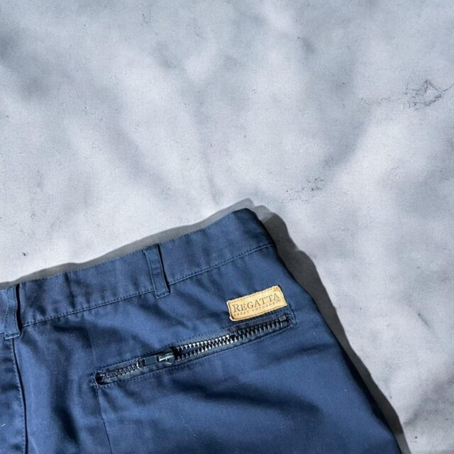 Y2K Mens Navy Blue Cargo Pants - 36"
