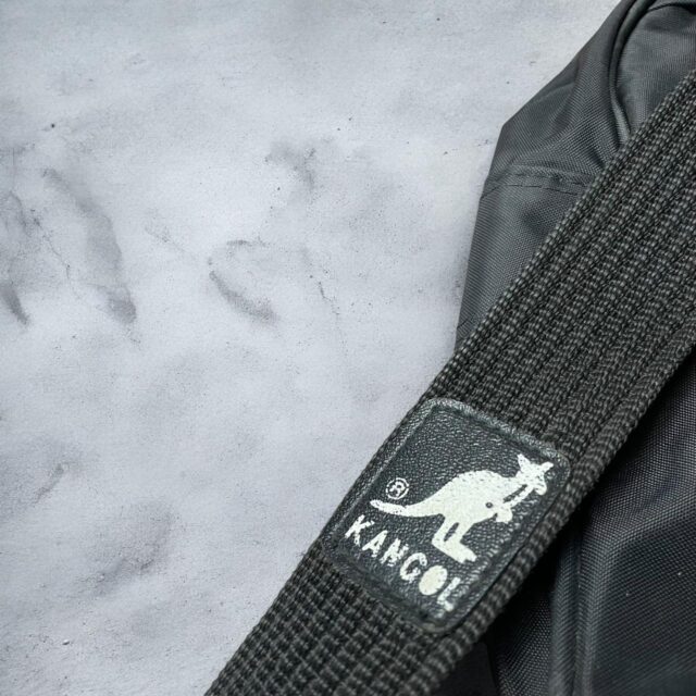 Vintage Black Kangol Rucksack