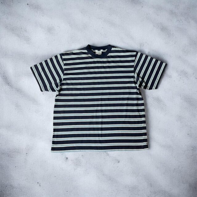 Vintage Mens 90s Striped Tshirt  - XL