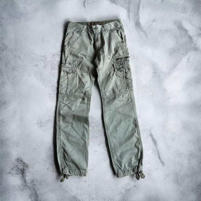 Vintage Men's Khaki Cargo Pants - 32"