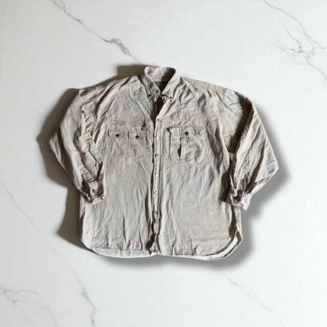 Men's Vintage Camel Oversized Shirt - XL