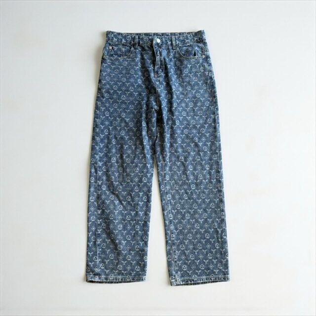 Men's Patterned Streetwear Baggy Jeans - 34"