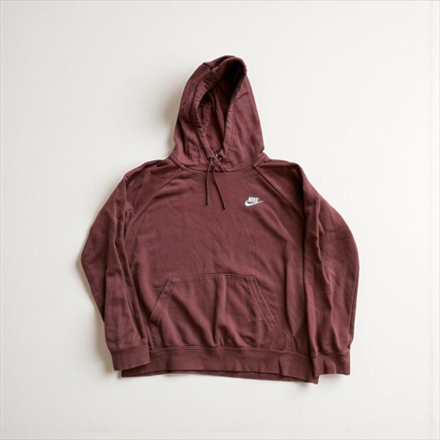 Mens Brown Nike Spell Out Hoodie - L