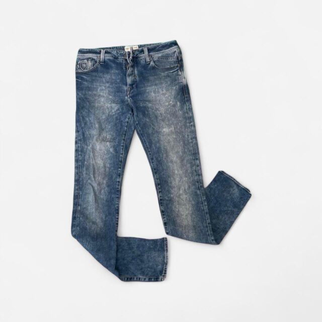 Vintage Y2K Acid Wash Police Jeans - 30"